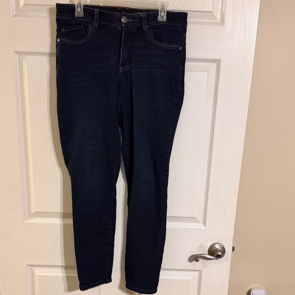 Christopher & Banks Dark Indigo Skinny Jeans
